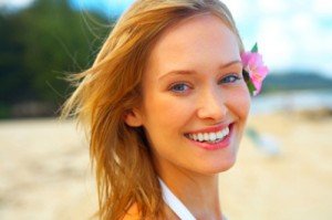 Beautiful Young Woman on the Beach